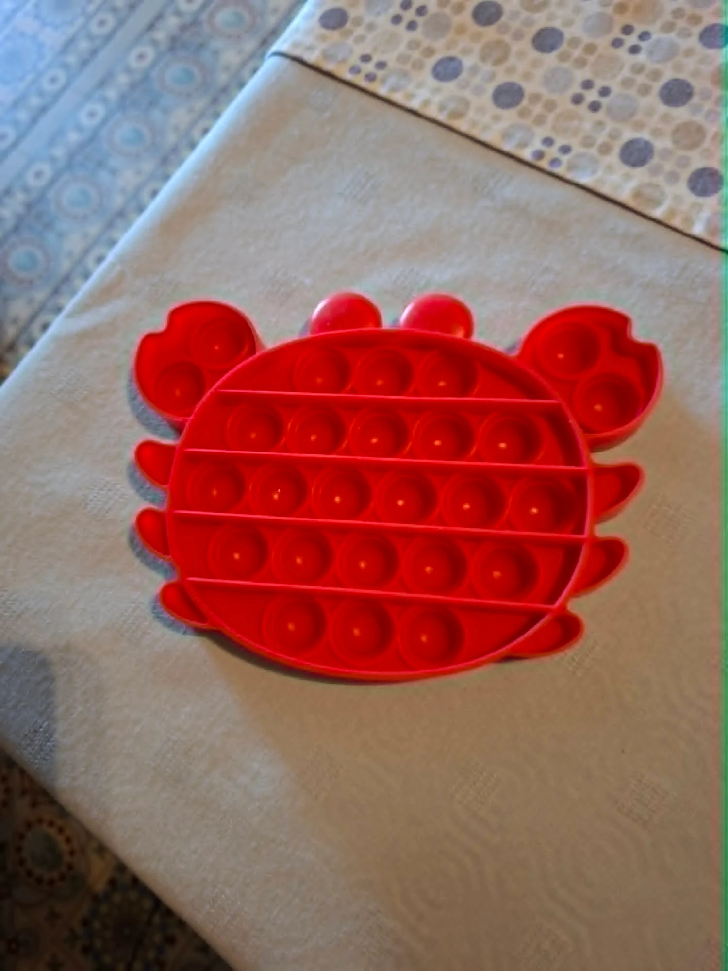 Brinquedo antiestresse Pop It em forma de um caranguejo vermelho – photo 2